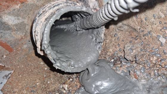 Trabalho de canalizacao e desentupimento realizado pela So Esgotos, foto 131