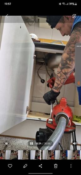 Trabalho de canalizacao e desentupimento realizado pela So Esgotos, foto 175